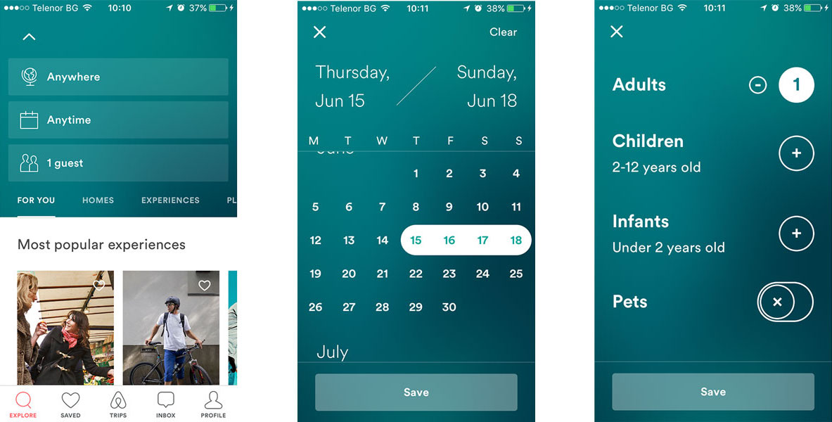 Airbnb reimagines the process on its app