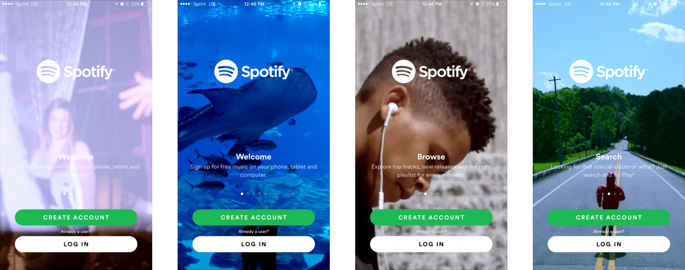 Spotify User Onboarding Apptimize